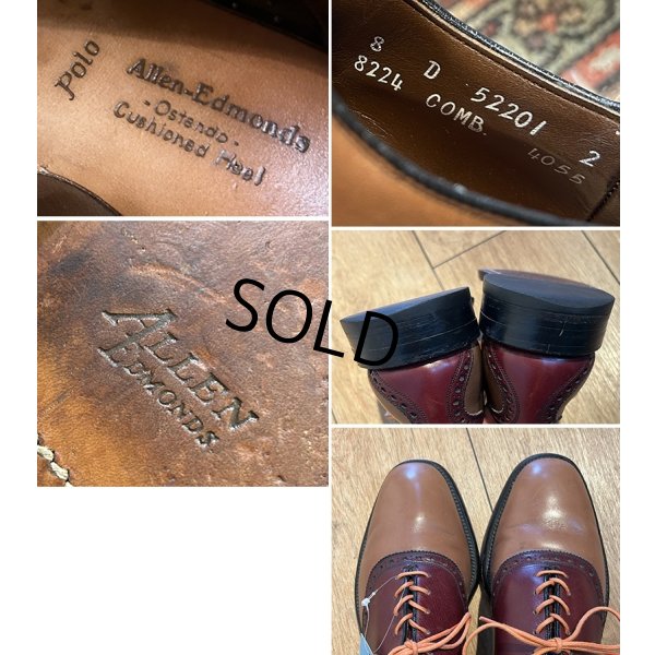 画像3: 【アレンエドモンズ】【Allen Edmonds】【ＰＯＬＯ】ライトブラウンｘキャメル切替【コンビシューズ】【8D】【26cm程度】 