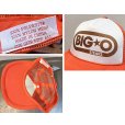 画像2: 【ビンテージ】【BIG OSTEAKS】【オレンジ×白】【メッシュキャップ】【トラッカーキャップ】【キャップ】サイズフリー<br> (2)