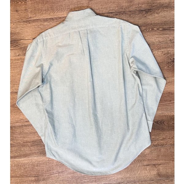 画像3: 90’s【ビンテージ】【RALPH LAUREN】【ラルフローレン】【薄緑】コットン【ボタンダウンシャツ】【サイズ15 1/2-33】 