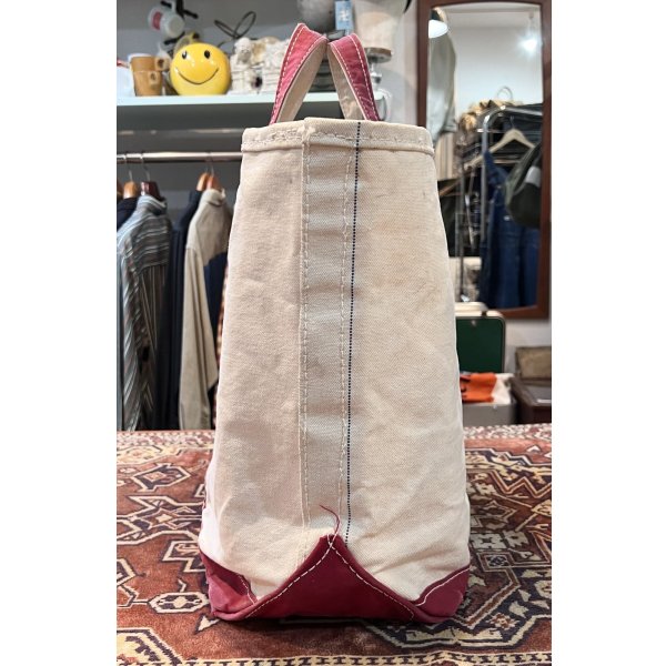 画像4: 70's【ビンテージ】L.L.bean【L.L.ビーン】【白×赤】【筆記体】サイドタグ【キャンバス】【トートバッグ】ビーントート 