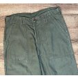 画像4: 【70's】【米軍実物】【ビンテージ】【U.S.ARMY】OG107【UFOボタン】Wステッチ【ボタンフライ】【ベイカーパンツ】【ユーティリティパンツ】【32x33】<br> (4)