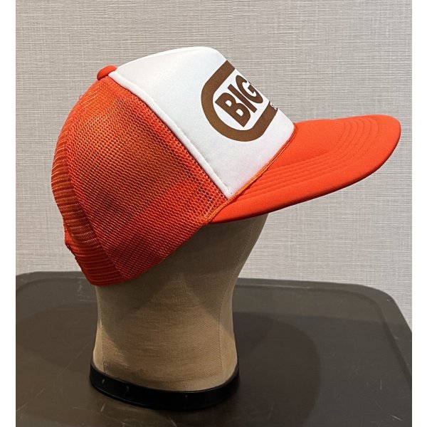 画像4: 【ビンテージ】【BIG OSTEAKS】【オレンジ×白】【メッシュキャップ】【トラッカーキャップ】【キャップ】サイズフリー 