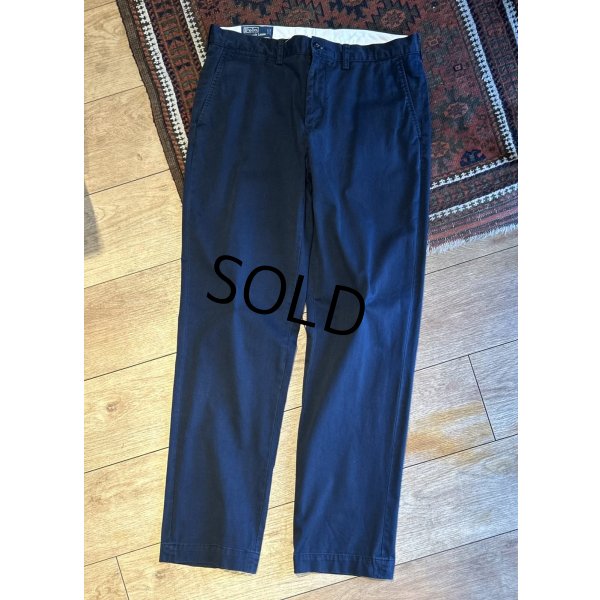 画像2: 90's【ラルフローレン】POLO RALPH LAUREN【PERSTON PANT】【ネイビー】ノータックコットンパンツ【コットンパンツ】【34ｘ34】 