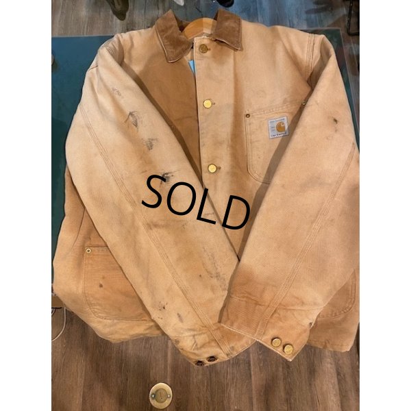 画像4: 80's USA製【ビンテージ】【Carhartt】【カーハート】100周年モデル【ブランケット裏地付き】【キャメル】【ミシガンチョアコート】【ダックジャケット】US42T 
