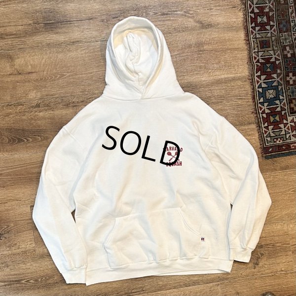 画像1: 90’ｓ USA製 【ラッセル】【ビンテージ】【ハーバード】カレッジロゴ【白】パーカー【サイズＸＬ】 