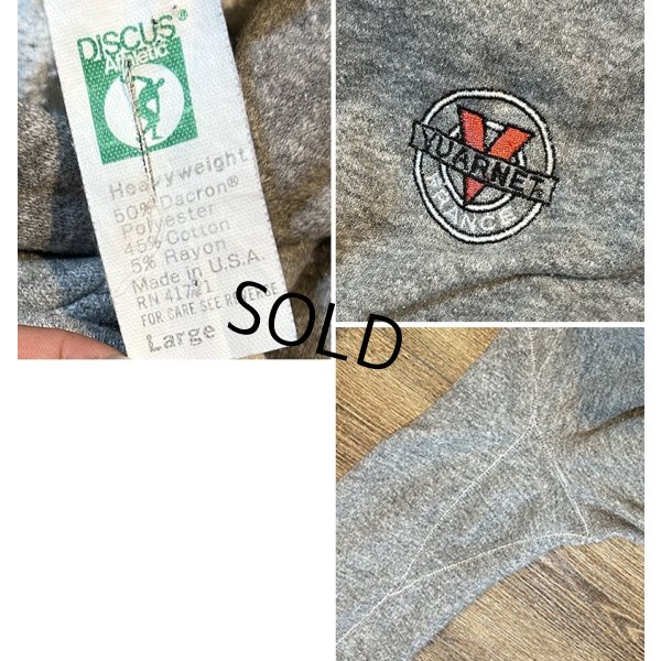 画像2: 〜90’ｓ USA製【ビンテージ】DISCUS ATHLETIC【ディスカスアスレチック】YURNET【グレー】【パーカー】【サイズＬ】 