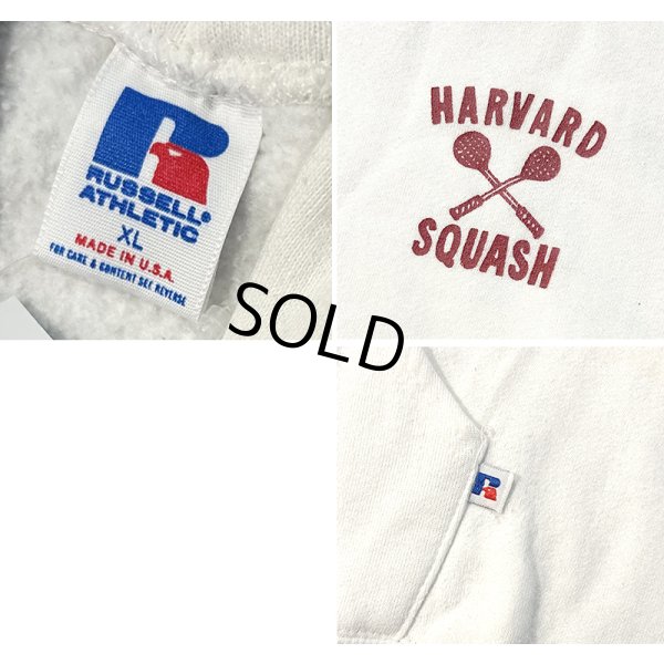 画像2: 90’ｓ USA製 【ラッセル】【ビンテージ】【ハーバード】カレッジロゴ【白】パーカー【サイズＸＬ】 