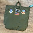 画像1: 程度良好!! 70's【ビンテージ】【米軍実物】【USAF】FURRY ワッペン付き【ヘルメットバッグ】<br> (1)