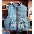 画像1: 80's【ビンテージ】【L.L.bean】【L.L.ビーン】モスグリーンｘ紫 プリマロフト【ダウンベスト】【サイズＭ程度】<br> (1)