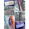 画像2: 80's【ビンテージ】【L.L.bean】【L.L.ビーン】モスグリーンｘ紫 プリマロフト【ダウンベスト】【サイズＭ程度】<br> (2)
