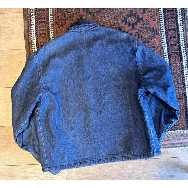 画像3: 【〜70's】【ビンテージ】【ブランケット裏地つき】【デニムブルゾン】カバーオール サイズL程度 