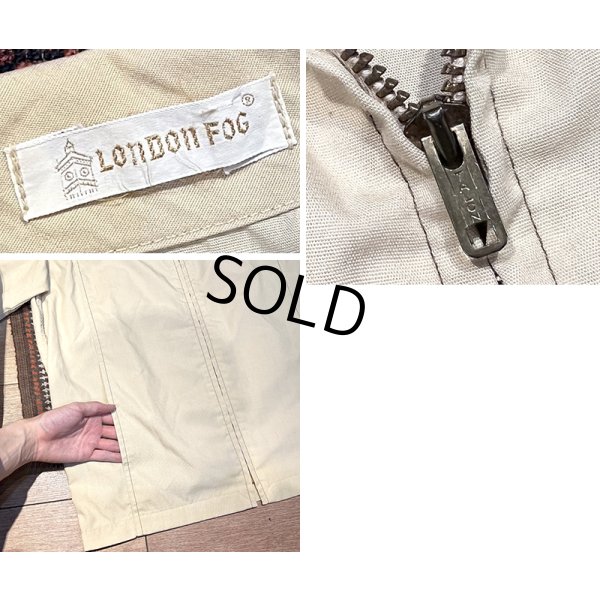 画像2: 70's【ビンテージ】【LONDON FOG】【ロンドンフォグ】【ライトベージュ】【ジップアップブルゾン】【ジップアップジャケット】【US40-long】 