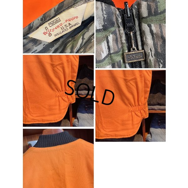 画像2: 【90’s〜】【ビンテージ】【Walls】ウォールズ【リアルツリーカモｘオレンジ】中綿入り【ダウンベスト】【サイズＬ程度】 