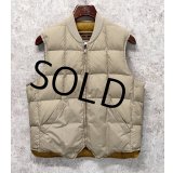 〜80's【ビンテージ】【Eddie Bauer】【エディーバウアー】【ベージュ】スカイライナー 黒タグ ダウン【ダウンベスト】【US40】 