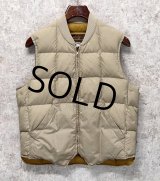〜80's【ビンテージ】【Eddie Bauer】【エディーバウアー】【ベージュ】スカイライナー 黒タグ ダウン【ダウンベスト】【US40】 