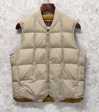 〜80's【ビンテージ】【Eddie Bauer】【エディーバウアー】【ベージュ】スカイライナー 黒タグ ダウン【ダウンベスト】【US40】 
