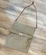 40's【ビンテージ】【CHRISTIAN SCIENCE】カーキ 巾着 エプロンバッグ 