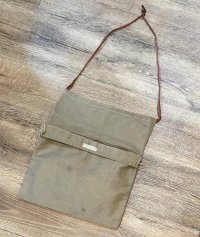 40's【ビンテージ】【CHRISTIAN SCIENCE】カーキ 巾着 エプロンバッグ 