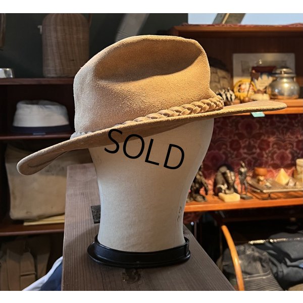 画像4: 【USA製】【ビンテージ」 ミネトンカ ブラウン スエードハット【サイズＬ】【５７．５cm程度】 