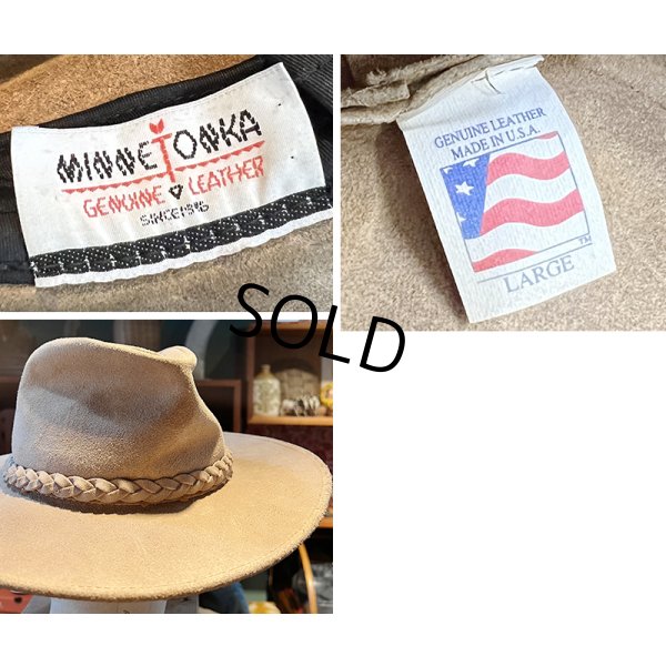 画像2: 【USA製】【ビンテージ」 ミネトンカ ブラウン スエードハット【サイズＬ】【５７．５cm程度】 