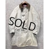 70's【ビンテージ】【GLOBE】【白×裏地赤チェック】CHIEF BTFD【ファイヤーマンコート】ジャケット【US42】  