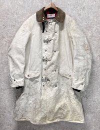 70's【ビンテージ】【GLOBE】【白×裏地赤チェック】CHIEF BTFD【ファイヤーマンコート】ジャケット【US42】