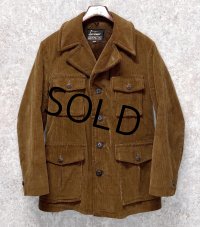 【ビンテージ】【シアーズ製】【ブラウン】【裏ボア付き】【コーデュロイジャケット】【US40】 