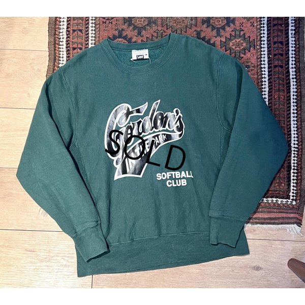 画像1: 90's【USA製】【ビンテージ】【Lee】リー【Gordon's IN THE PARK】【緑】【スウェット】【サイズＬ】 