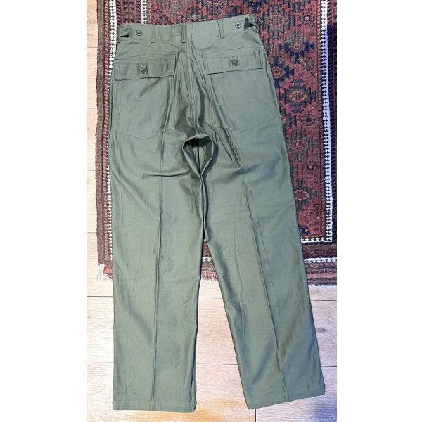 画像5: デッドストック【60's】【米軍実物】U.S.ARMY【ビンテージ】OG107【ベイカーパンツ】サイドアジャスター付き【ユーティリティパンツ】【32ｘ33】 