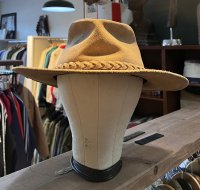 【USA製】【ビンテージ」 ミネトンカ ブラウン スエードハット【サイズＬ】【５７．５cm程度】 