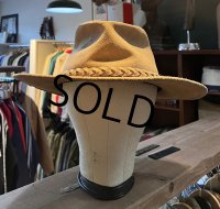 【USA製】【ビンテージ」 ミネトンカ ブラウン スエードハット【サイズＬ】【５７．５cm程度】 