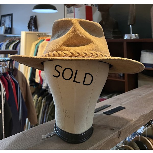 画像1: 【USA製】【ビンテージ」 ミネトンカ ブラウン スエードハット【サイズＬ】【５７．５cm程度】 