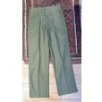 画像4: デッドストック【60's】【米軍実物】U.S.ARMY【ビンテージ】OG107【ベイカーパンツ】サイドアジャスター付き【ユーティリティパンツ】【32ｘ33】<br> (4)