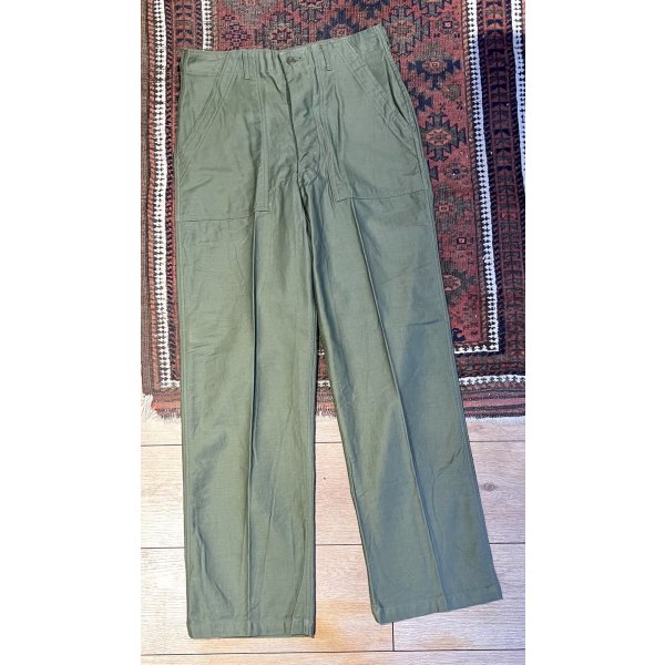 画像4: デッドストック【60's】【米軍実物】U.S.ARMY【ビンテージ】OG107【ベイカーパンツ】サイドアジャスター付き【ユーティリティパンツ】【32ｘ33】 