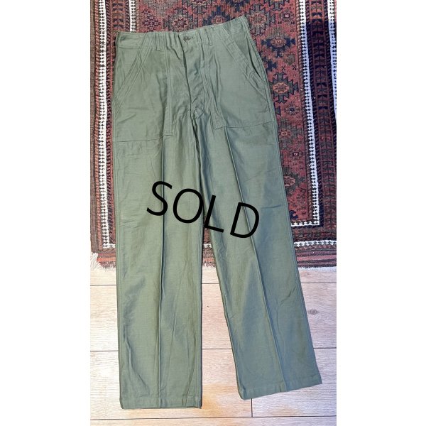 画像4: デッドストック【60's】【米軍実物】U.S.ARMY【ビンテージ】OG107【ベイカーパンツ】サイドアジャスター付き【ユーティリティパンツ】【32ｘ33】 