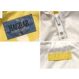 画像3: 【ビンテージ】【HAGGAR】【ハガー】白ｘ青ｘ黄【ライン】ナイロンブルゾン【ＸＬ程度】<br> (3)