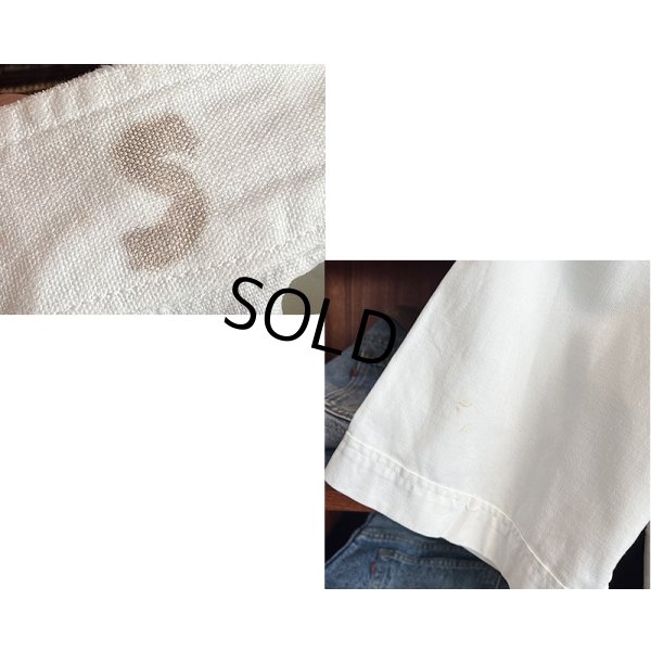 画像2: 〜60’ｓビンテージ【U.S.ARMY】米軍実物【白】ホスピタルシャツ【サイズＳ】 