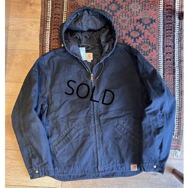 画像1:  ビンテージ【carhartt】【カーハート】【黒】アクティブジャケット【ダック地】【フルジップパーカー】【サイズXL】 