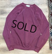 90's【ACTIVE WEAR】アクティブウェア【エンジ】無地【スウェット】サイズL 