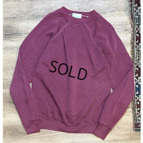 画像1: 90's【ACTIVE WEAR】アクティブウェア【エンジ】無地【スウェット】サイズL 