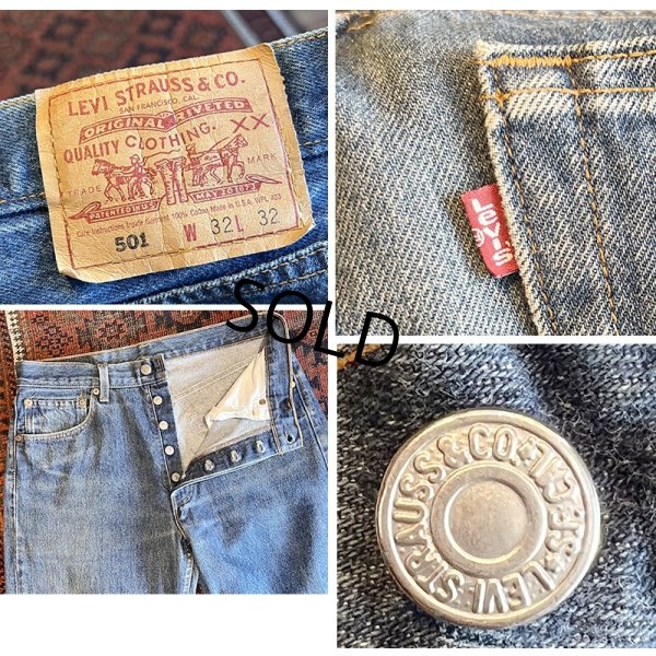 画像2: 90's【ビンテージ】【USA製】【LEVI'S】【リーバイス】【501】【デニムパンツ】【32×32】 