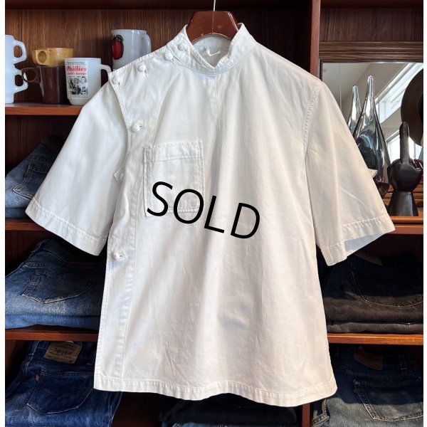 画像1: 〜60’ｓビンテージ【U.S.ARMY】米軍実物【白】ホスピタルシャツ【サイズＳ】 