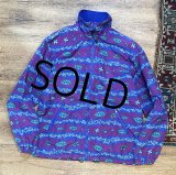 ~90's【ビンテージ】L.L.Bean【ＬＬビーン】【総柄】裏地フリース【3シーズンジャケット】【Ｍ程度】 