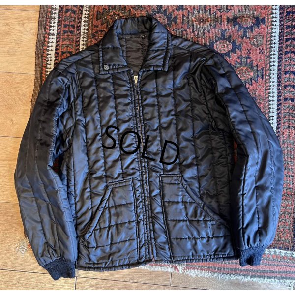 画像1: 【〜60’ｓ】【ビンテージ】【黒】無地【ライトダウン】サイズＭ程度 