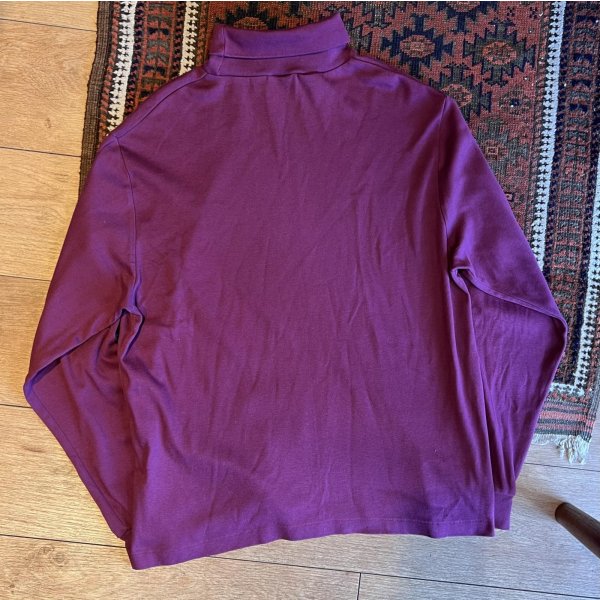 画像3: 〜90'ｓ【エディーバウアー】Eddie Bauer【エンジ】無地【タートルネックロンT】【サイズXL】 