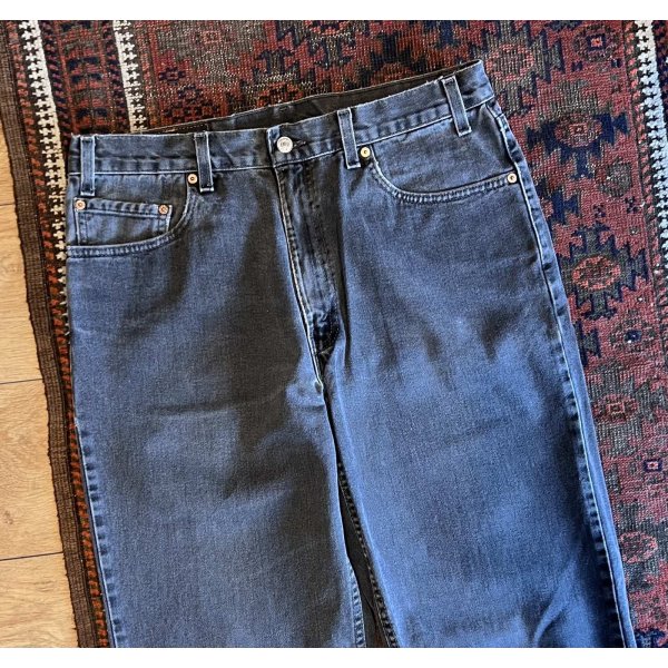 画像4: ∼90’s 【USA製】【ビンテージ】【LEVI'S】【リーバイス５５０】550 黒 ブラック デニムパンツ 【36ｘ34】 