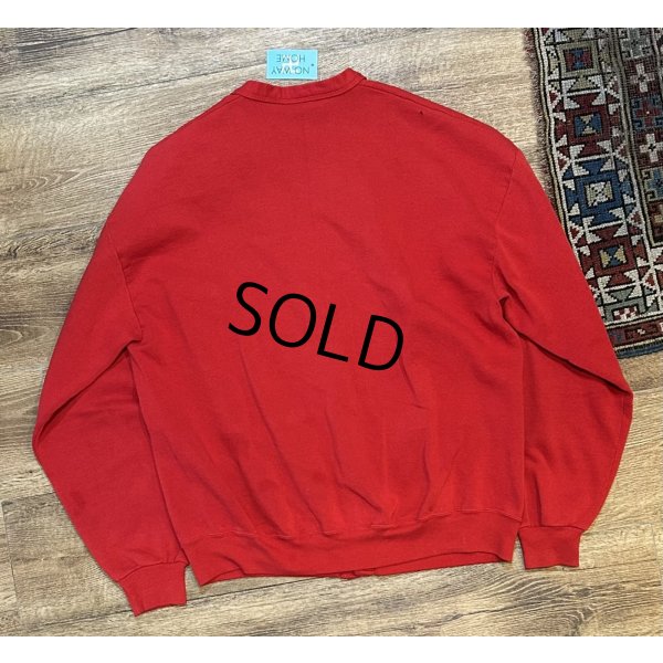 画像3: 【90’s】【USA製】【ビンテージ】【JERZEES】ジャージーズ【赤】無地【スウェットカーディガン】【フリーサイズ】 