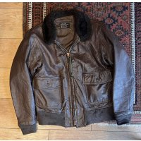 70's【米軍実物】【ビンテージ】【U.S.NAVY】BRILL BROS製【G-1】【フライトジャケット】【US42】 