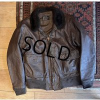 70's【米軍実物】【ビンテージ】【U.S.NAVY】BRILL BROS製【G-1】【フライトジャケット】【US42】 