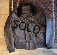 70's【米軍実物】【ビンテージ】【U.S.NAVY】BRILL BROS製【G-1】【フライトジャケット】【US42】 